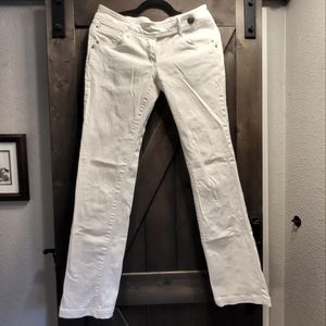 White jeans low rise boot cut XOXO
